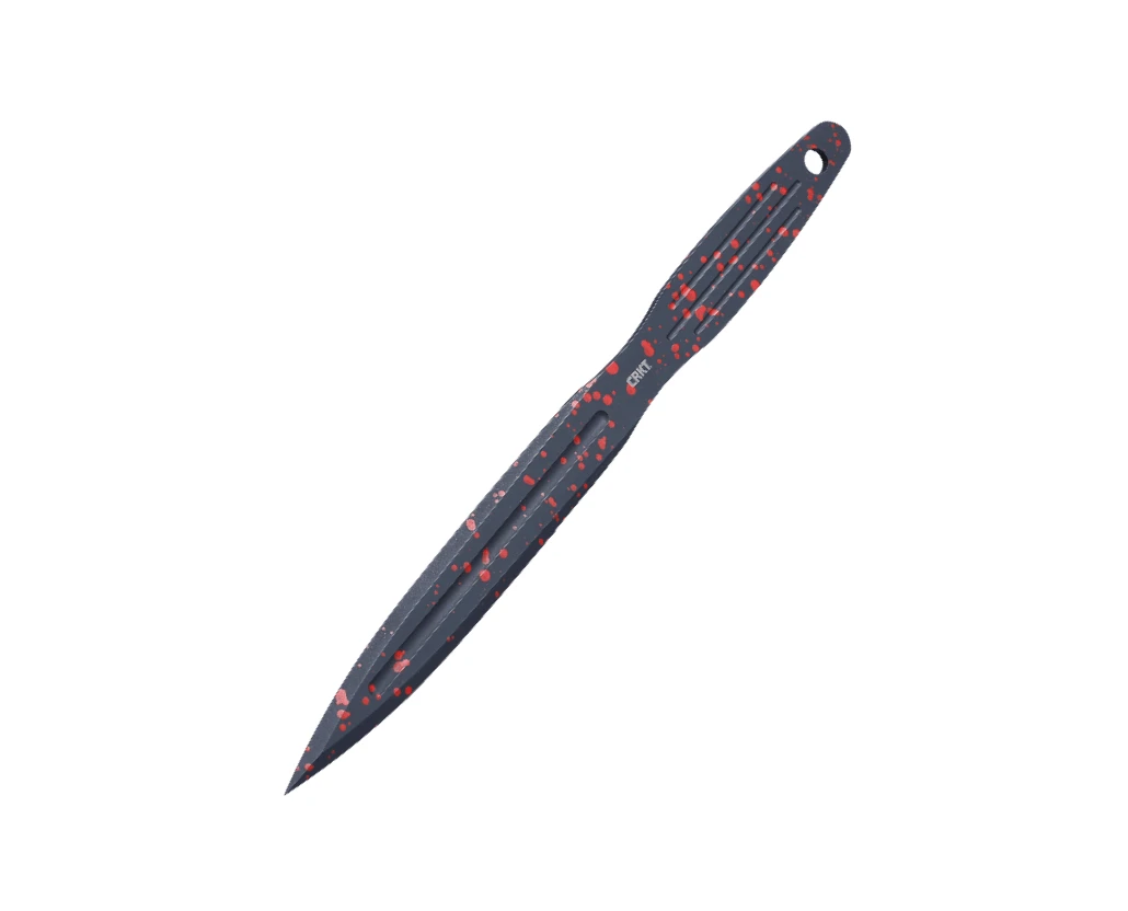 CRKT Onion Throwing KnivesSet Of 3- Blk W Red Specs( 6.25" 1050) K930RKP 1 CRKT Onion Throwing KnivesSet Of 3- Blk W Red Specs( 6.25" 1050) K930RKP