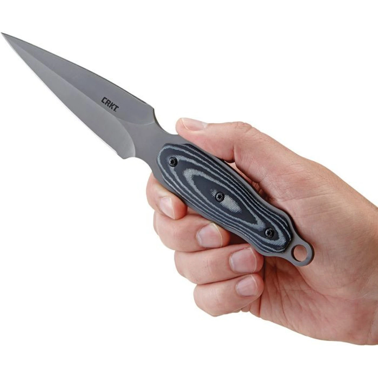 CRKT Shrill - Black / Gray Micarta (4.75" 8Cr13MoV) CR2075 3 CRKT Shrill - Black / Gray Micarta (4.75" 8Cr13MoV) CR2075 - Image 3