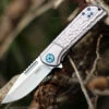 CRKT Lannny A/O - Silver Aluminum (3.18" 8Cr13MoV) CR6525