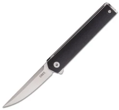 CRKT CEO Compact Flipper - Black GRN (2.61" 1.4116) 7095KX