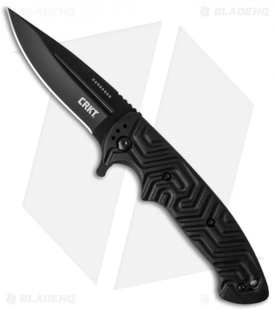 CRKT Acquisition Liner Lock Flipper Knife Black GRN (3.4" Black) 2037 1 CRKT Acquisition Liner Lock Flipper Knife Black GRN (3.4" Black) 2037