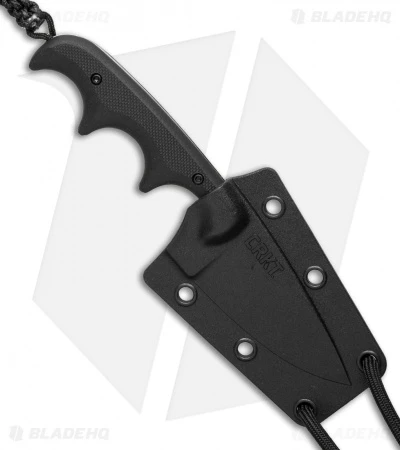 CRKT Folts Minimalist Drop Point Neck Knife Black G-10 (2" Black SW) 2384K 2 CRKT Folts Minimalist Drop Point Neck Knife Black G-10 (2" Black SW) 2384K - Image 2