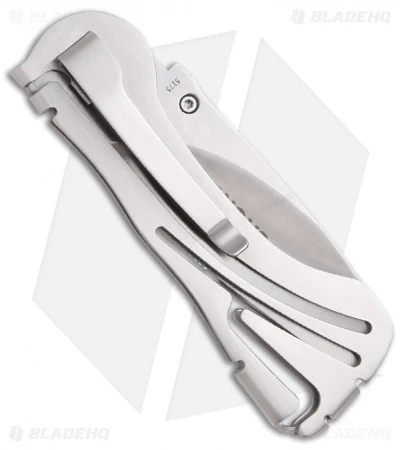 CRKT Klecker NIRK NOVO Folding Knife W/ Brushed Frame (2.75" Satin Serr) 5175 2 CRKT Klecker NIRK NOVO Folding Knife W/ Brushed Frame (2.75" Satin Serr) 5175 - Image 2