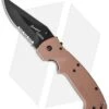 CRKT Crawford Kasper Liner Lock Knife Tan Zytel (3.75" Black Serr) 6783DB