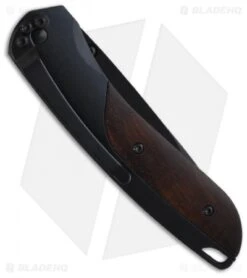 CRKT Delegate EDC Knife W/ Cocobolo Handle (3.125" Black Plain) 1055W -CRKT crkt delegate black 1055w back