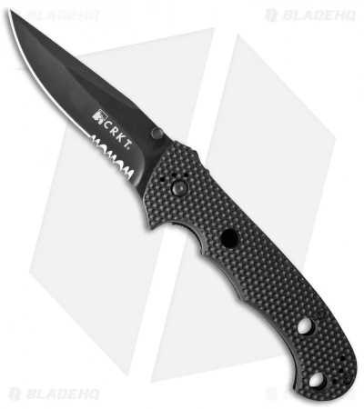 CRKT Hammond Cruiser Liner Lock Knife (3.75" Black Serr) 7914KN 1 CRKT Hammond Cruiser Liner Lock Knife (3.75" Black Serr) 7914KN