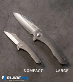 CRKT Jettison Frame Lock Flipper Knife (3.25" Stonewash) 6130 -CRKT crkt jettison knife size comparison bp