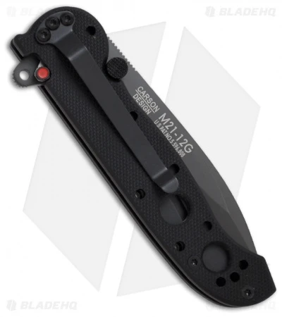 CRKT Carson M21-12G Liner Lock Knife Black G-10 (3" Gray Serr) 2 CRKT Carson M21-12G Liner Lock Knife Black G-10 (3" Gray Serr) - Image 2