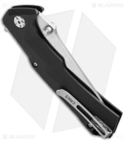 CRKT Tighe Tac Two Tanto Flipper Button Lock Knife GRN (3.25" Satin) 5235 -CRKT crkt tighe tac two tanto 5235 side cm