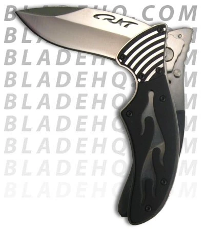 CRKT Fulcrum Flame Folding Knife (2.75" Satin) 7406 3 CRKT Fulcrum Flame Folding Knife (2.75" Satin) 7406 - Image 3