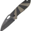 CRKT Heron - Tan/Blk CF/G-10 (3" 8Cr14MoV) CR2440
