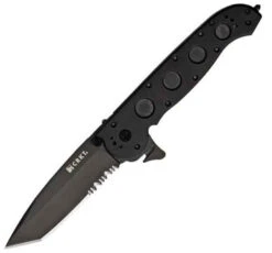 CRKT Columbia River Law Enforcement Linerlock, 5 1/2" Closed, Tanto, Combo Edge M16-14ZLEK