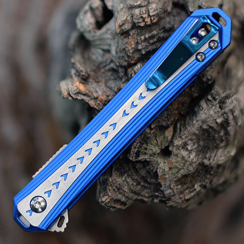 CRKT Stickler Assist Folder - Blue /Gray (3.38" 12C27 Satin) CR6710 3 CRKT Stickler Assist Folder - Blue /Gray (3.38" 12C27 Satin) CR6710 - Image 3