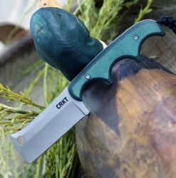 CRKT Minimalist Cleaver - Green/BLK Micarta (2.13" 5Cr15MoV) CR2383