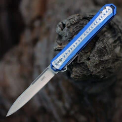 CRKT Stickler Assist Folder - Blue /Gray (3.38" 12C27 Satin) CR6710